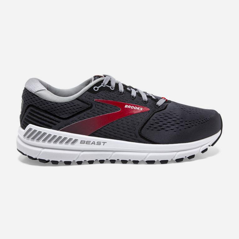 Ténis Brooks Beast '20 Sapatos De Caminhada Homem Pretas/Vermelhas (91542WOBA)